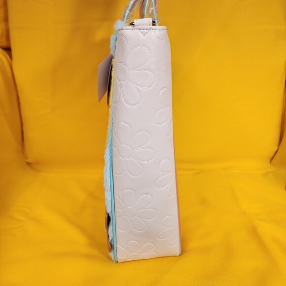 Loungefly X Good Luck Trolls Classic Trolls Plush Glitter Tote Crossbody Bag NEW - Picture 9 of 13